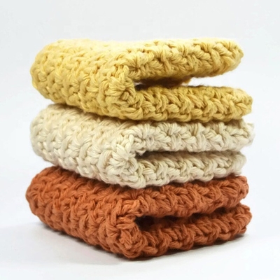Y-F Dishcloths Kitchen Towels Crochet Cotton Dish Cloths Eco Wash Cloths