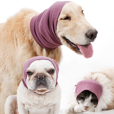 Y-Z Dog Hood Hat Fleece Dog Snood Neck Warmer Ear Warmer Scarf Accessories for Dogs Clothes