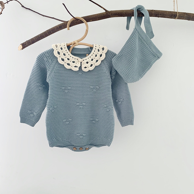 Y-F 2023 Autumn Girls Two Tone Detachable Lace Collar Crochet Kids Cotton Flower Wedding Vintage Collar