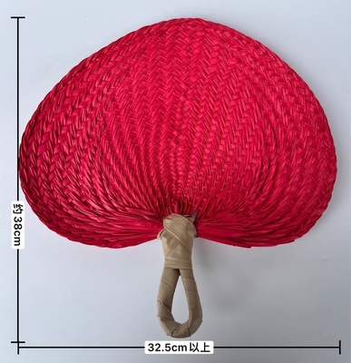 Y-Z High Quality Handmade Vintage Summer Creative Bohemian Palm Leaf Cool Fans Bamboo Cattail Leaf Hand Fan for Wedding