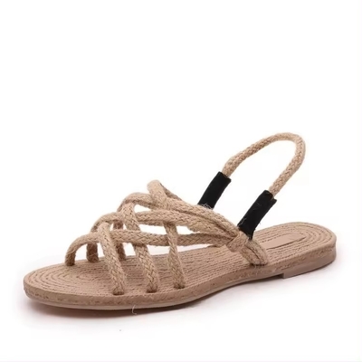 Y-Z Casual Bohemian Fashion Roman Style Arabic Women Ladies slippers Open Toed Sandals Femme Flat Comfortable Sandals
