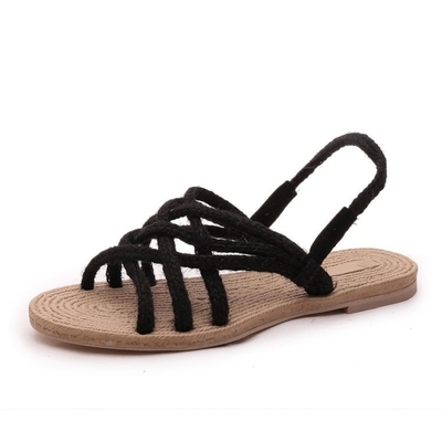 Y-Z Casual Bohemian Fashion Roman Style Arabic Women Ladies slippers Open Toed Sandals Femme Flat Comfortable Sandals